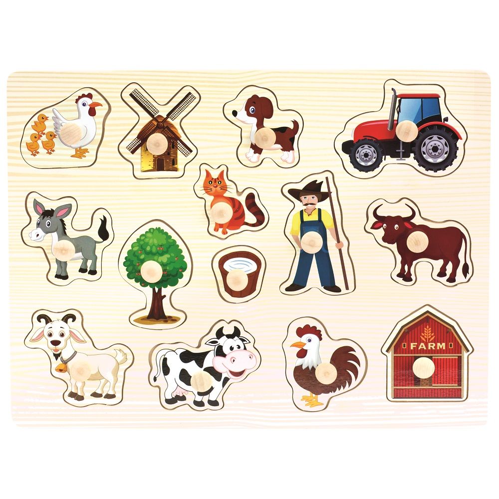 Bino Puzzle Farm Koka puzle Cipari