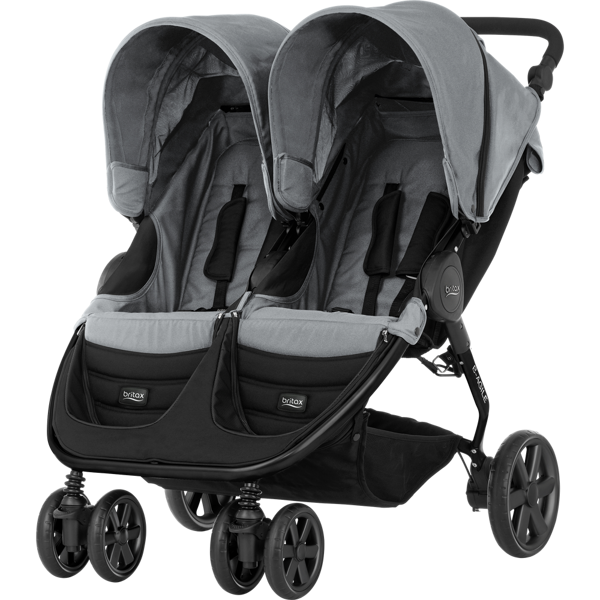 Britax Romer B-Agile Double Steel Grey Dvīņu rati