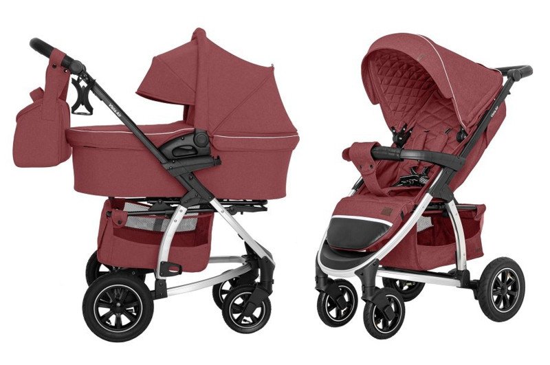 Carrello Vista Air Ruby Red Bērnu rati 2in1