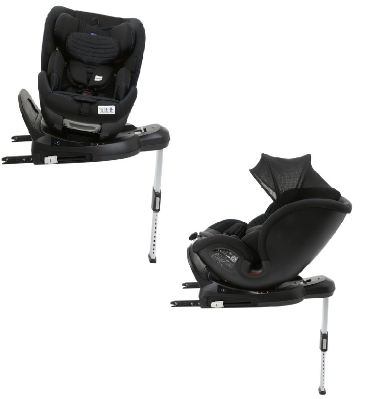 Chicco OneSeat Air 360 Black Air Bērnu autosēdeklis 0-36 kg