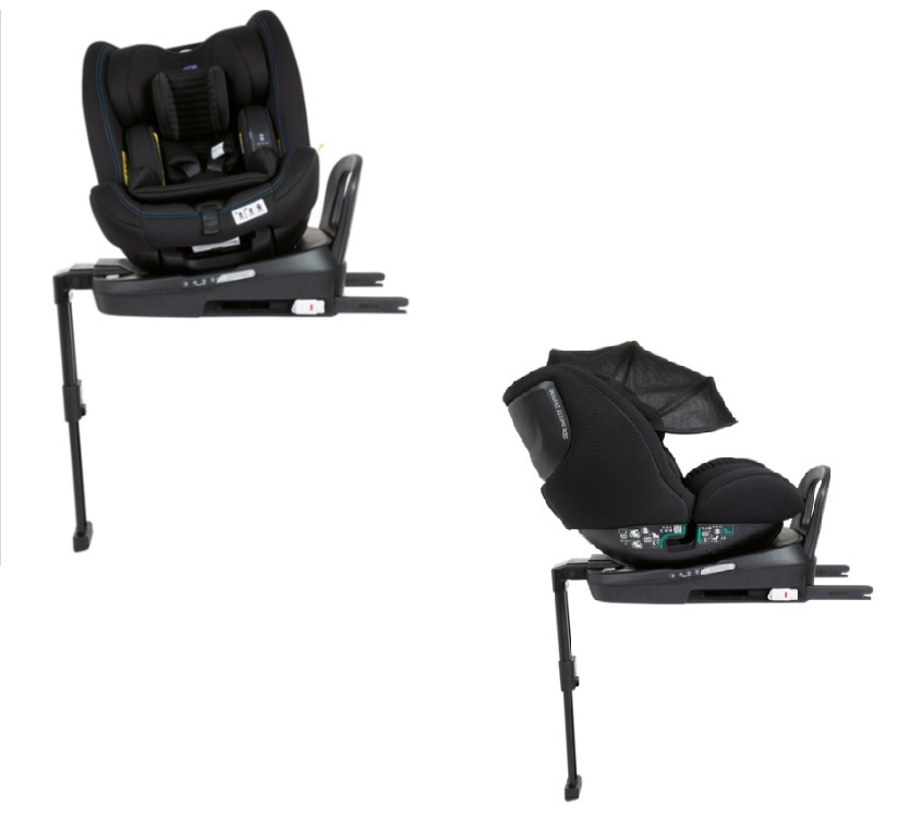 Chicco Seat3Fit I-Size Air 360 Black Air Bērnu autosēdeklis 0-25 kg