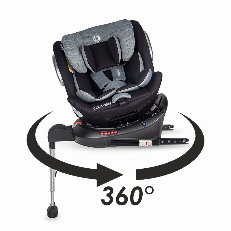 Coccolle Vigo 360 Diamond Black Bērnu autosēdeklis 0-36 kg