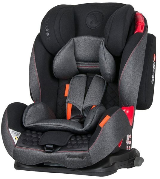 Coletto Vivaro Isofix Black Bērnu autosēdeklis 9-36 kg