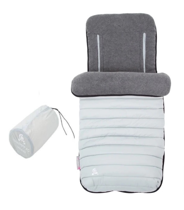 CuddleCo Comfi-Snug White 2in1 Bērnu ratu guļammaiss