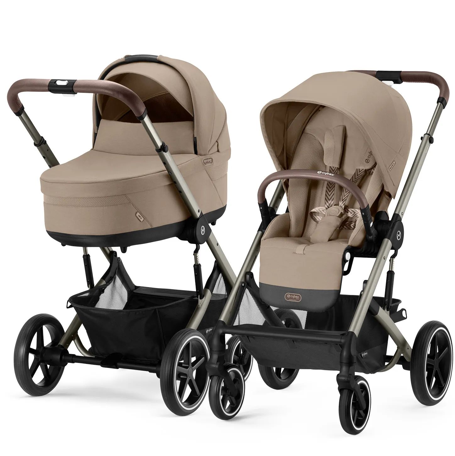 Cybex Balios S Lux Almond Beige Bērnu rati 2in1