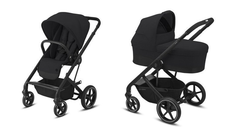 Cybex Balios S Lux Deep Black Bērnu rati 2in1