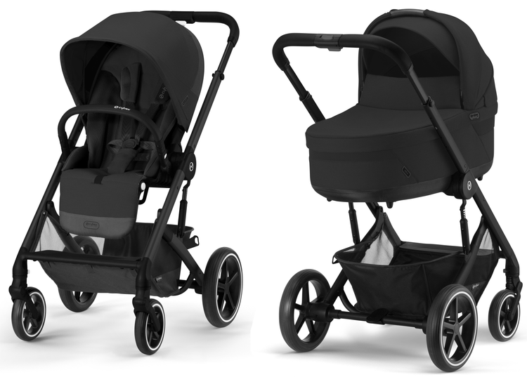 Cybex Balios S Lux Moon Black Bērnu rati 2in1