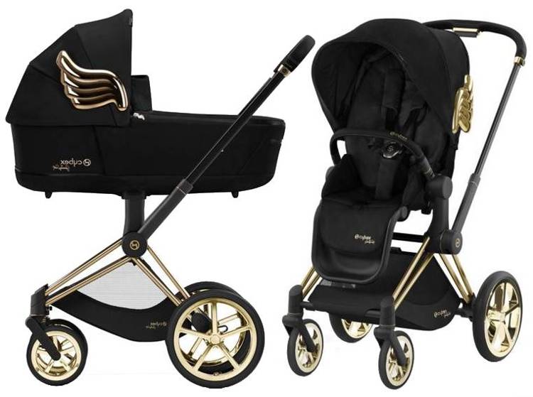 Cybex e-Priam Jeremy Scott Black Wings Bērnu rati 2in1