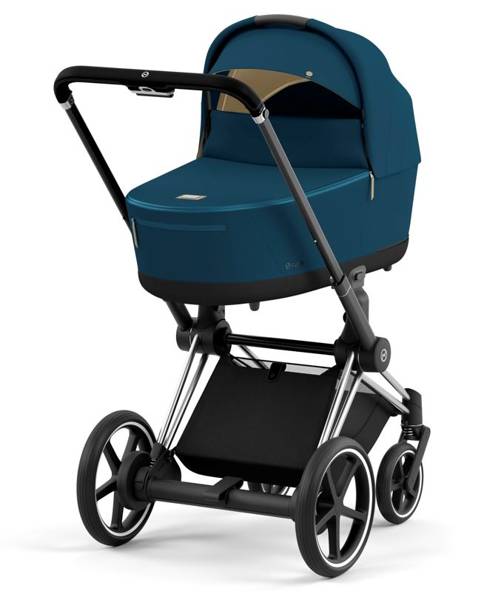 Cybex e-Priam Mountain Blue Chrome black frame Kulbu Rati