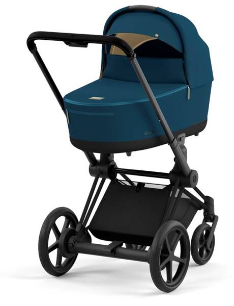 Cybex e-Priam Mountain Blue Matt black frame Kulbu Rati