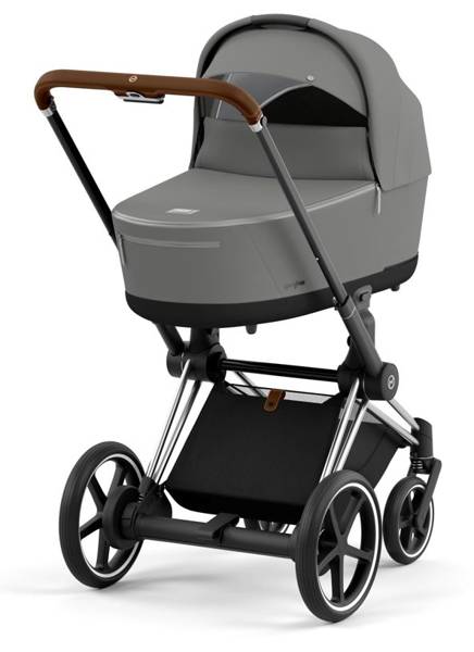 Cybex e-Priam Soho Grey Chrome brown frame Kulbu Rati