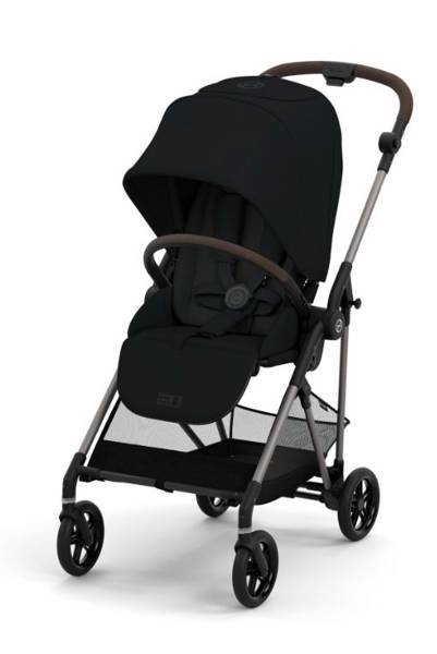 Cybex Melio Carbon New Moon Black Pastaigu rati