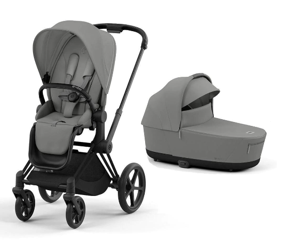 Cybex Priam 4.0 Mirage Grey Matt Black frame Bērnu rati 2in1