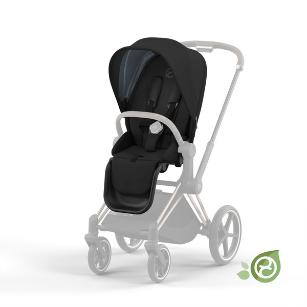 Cybex Priam 4.0 Onyx Black Conscious Eco Pastaigu Bloks - Pastaigu daļas auduma pārvalks