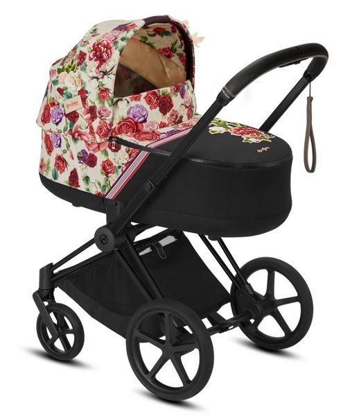 Cybex Priam Spring Blossom Light + Matt black frame Kulbu Rati