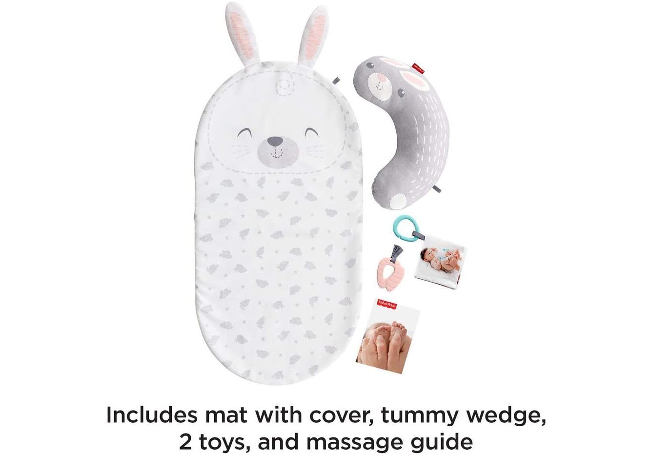 Fisher Price Baby Bunny Massage Set GJD32 Rotaļu paklājiņš