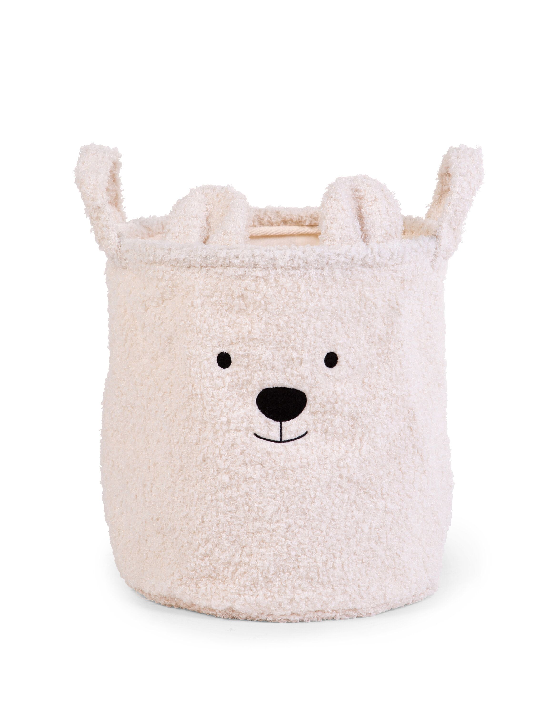 Grozs mantu uzglabāšanai 30x30x30 Childhome Teddy Off white