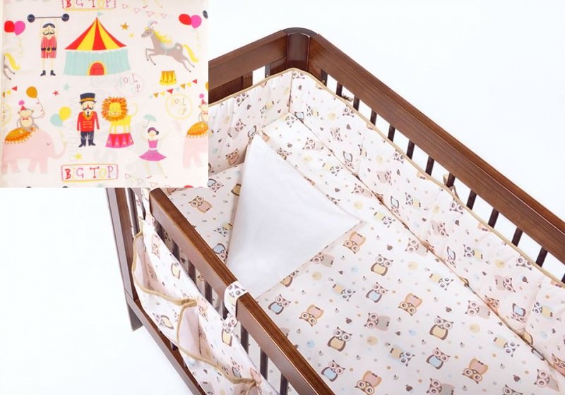 Gultas veļa virspalags+spilvendrāna TROLL Circus Bedding set for cot 2