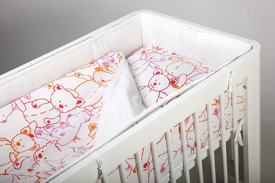 Gultas veļa virspalags+spilvendrāna TROLL Orange Teddy Bedding set for cot 2