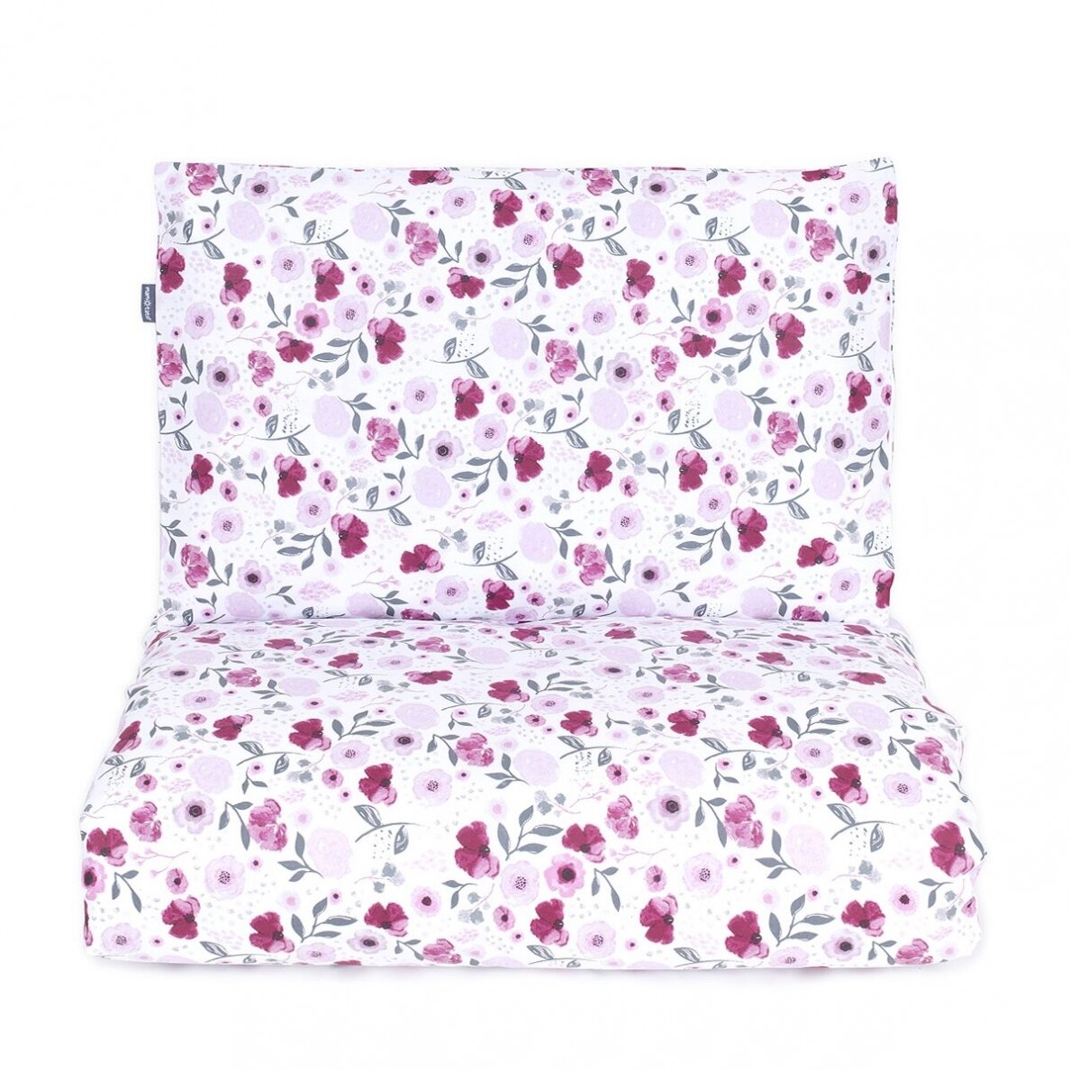 Gultas veļas komplekts no 2 daļām MamoTato Flowers Pink 100x135