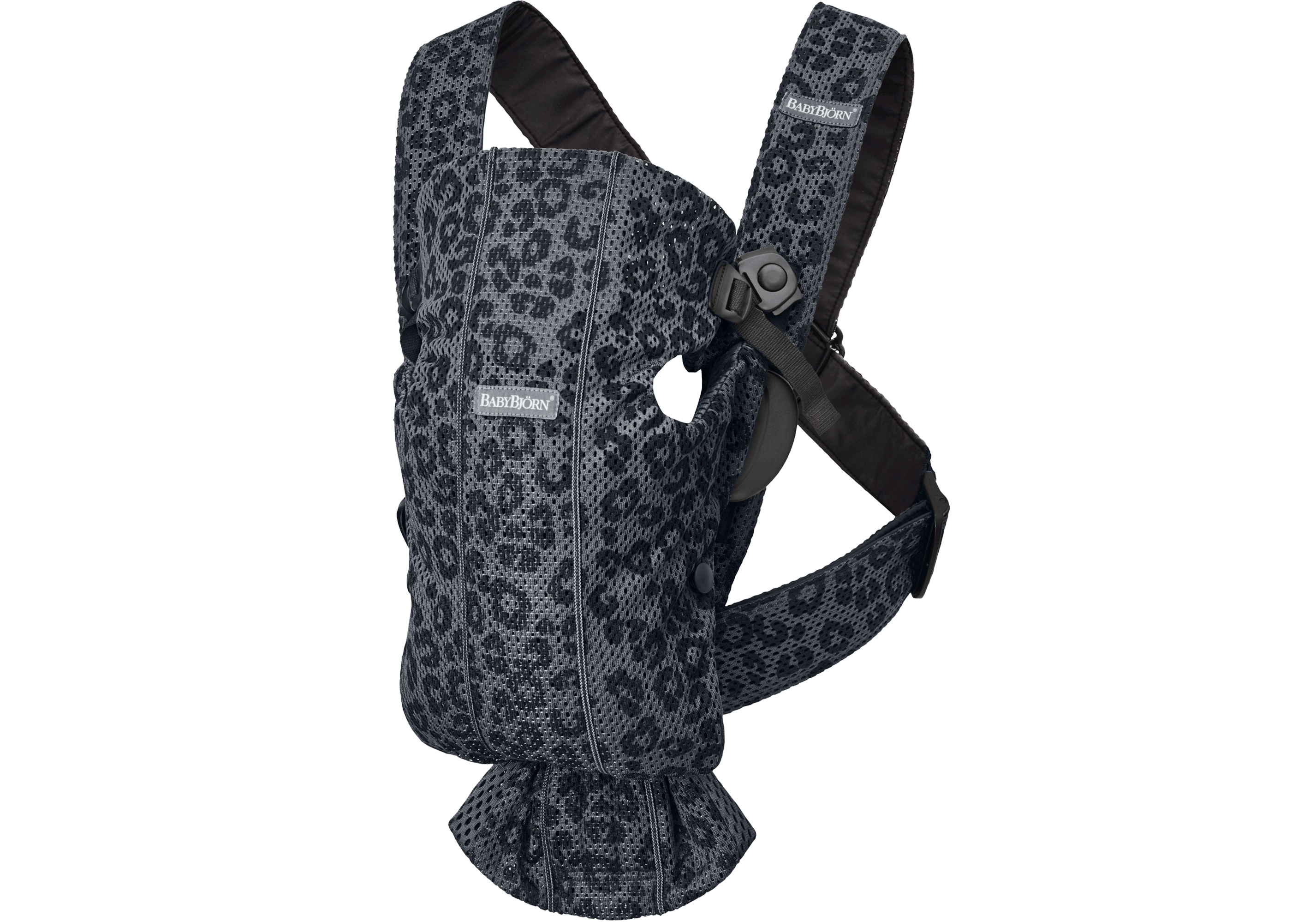 Ķengursoma BabyBjorn Baby Carrier Mesh Anthracite leopard 021078