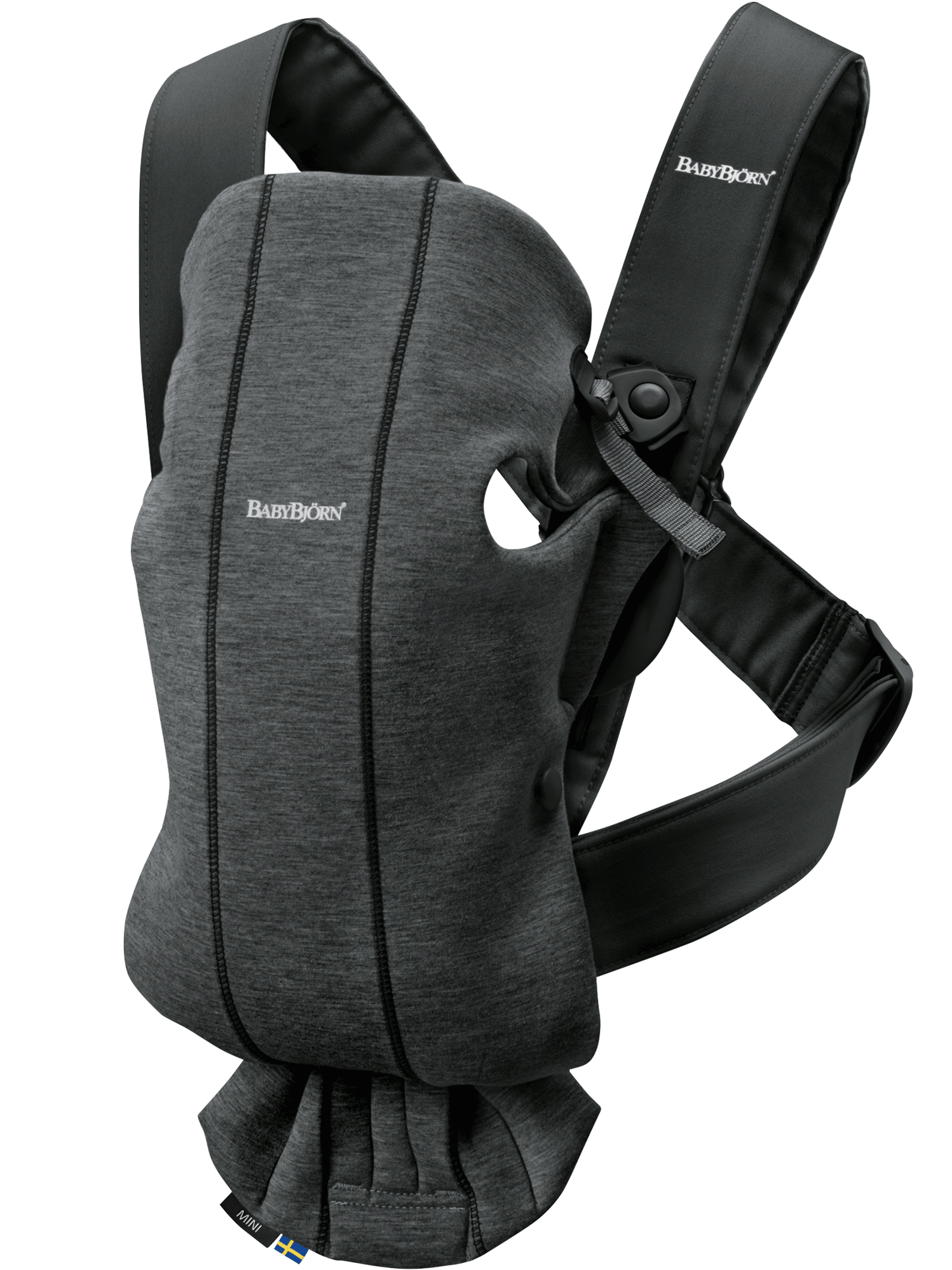 Ķengursoma BabyBjorn Mini Baby Carrier 3D Jersey Charcoal grey 021076