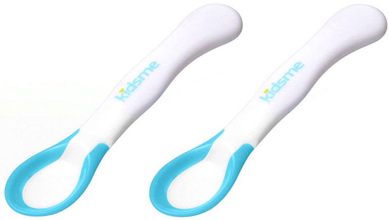 Kidsme Ideal Temperature Feeding Spoon 2pcs Karotīte ar ēdiena temperatūras noteikšanas indikatoru 2 gab.