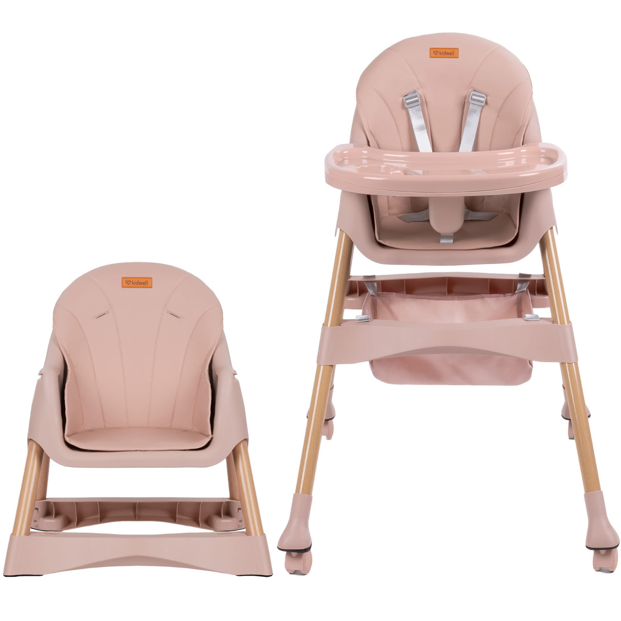 Kidwell Karimi Pink 2in1 Barošanas krēsls