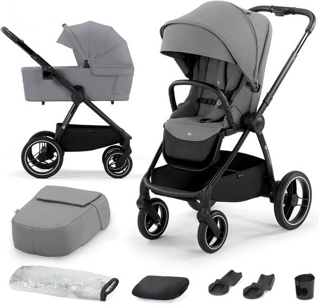 Kinderkraft Nea Bērnu rati 2in1 Platinum Grey