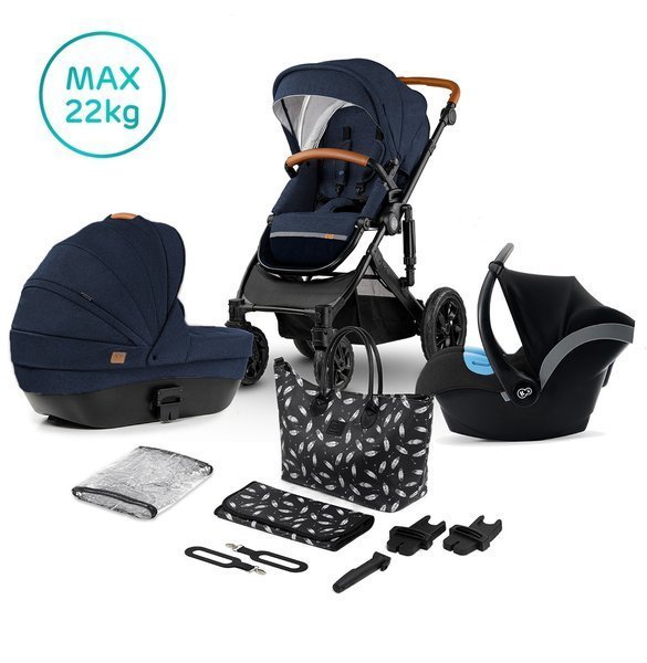 Kinderkraft Prime Deep Navy Bērnu rati 3in1