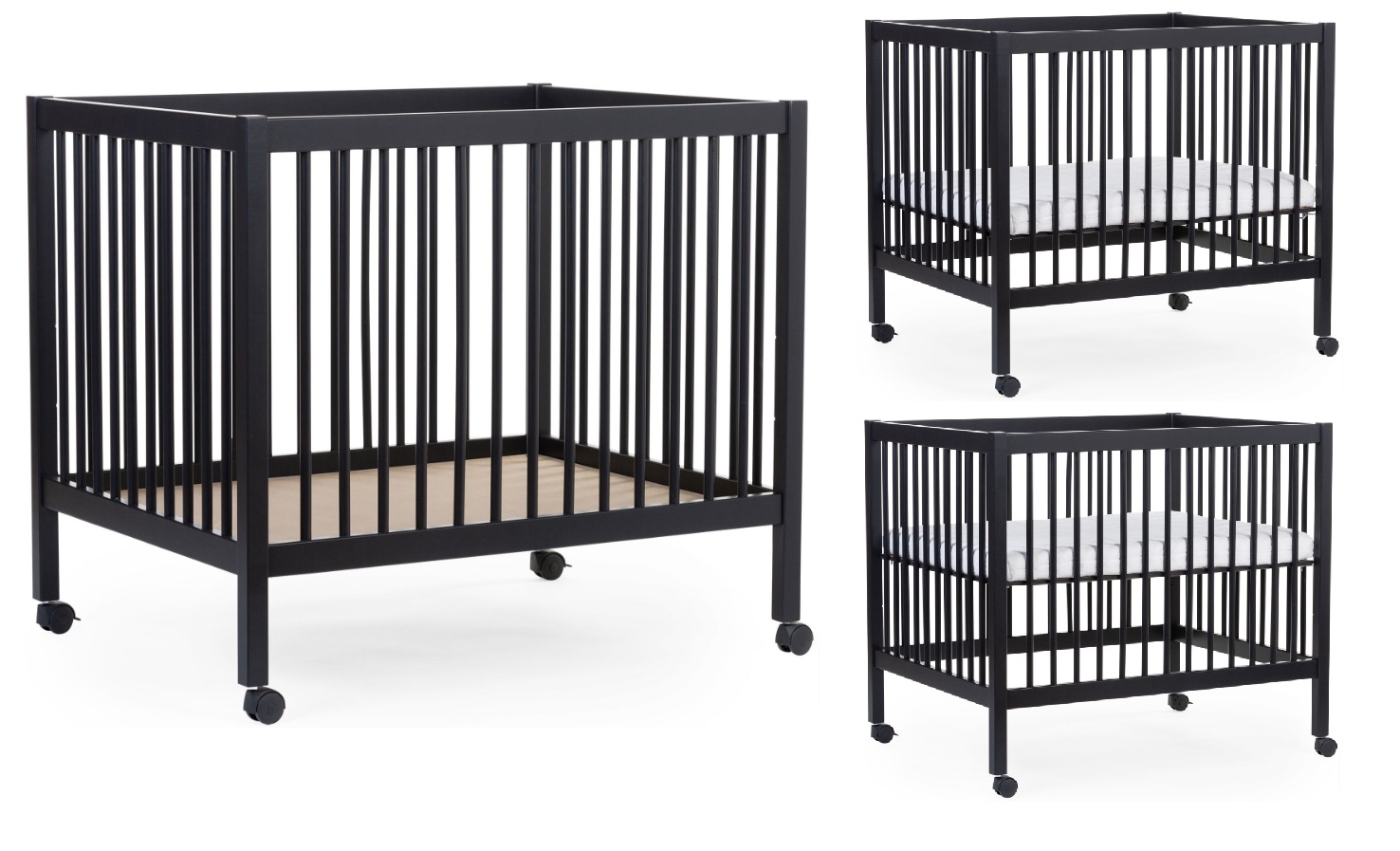 Koka manēža sētiņa Childhome Playpen 97 Wood Black