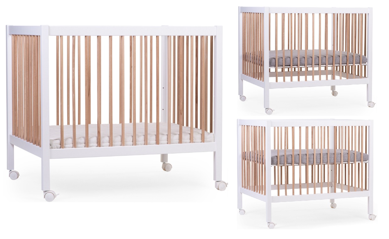 Koka manēža sētiņa Childhome Playpen 97 Wood White Natural