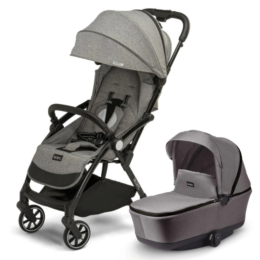 Leclerc Baby Influencer Grey Melange Bērnu rati 2in1