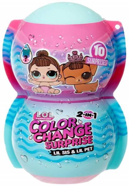 LOL Surprise 2in1 Me & My Lil Pet Color Change with 15 Surprises