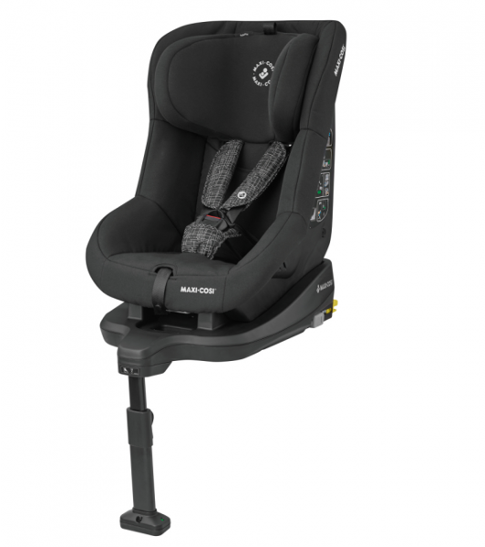 MAXI-COSI TobiFix Black Grid Bērnu autosēdeklis 9-18 kg