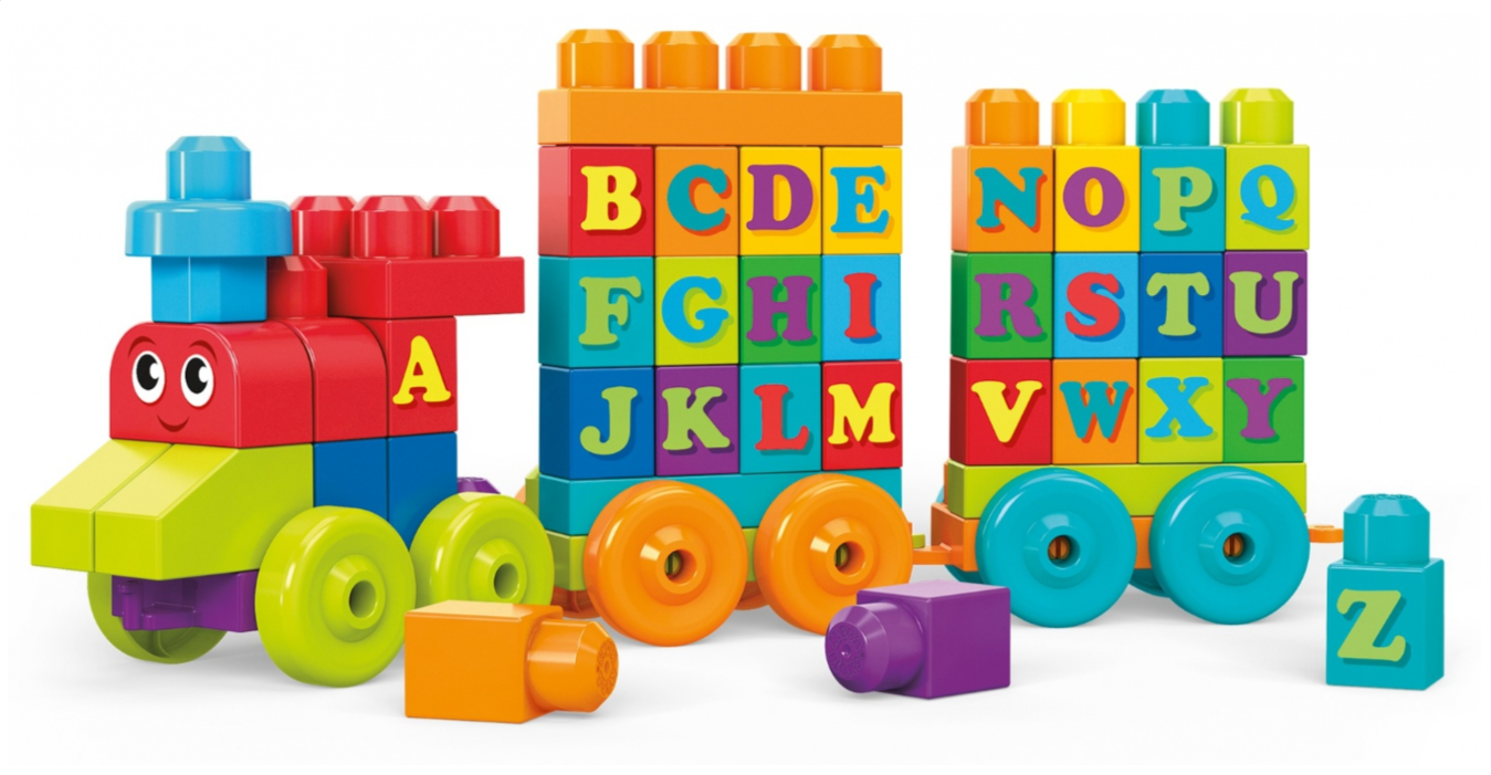 MEGA BLOCKS Konstruktors Abc Learning Train DXH35