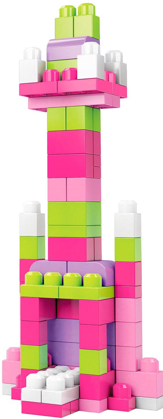 MEGA BLOCKS Konstruktors First Builders Building Pink DCH62, 80 gab.