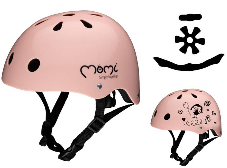 Momi Mimi bērnu ķivere Pink (47-58 cm)