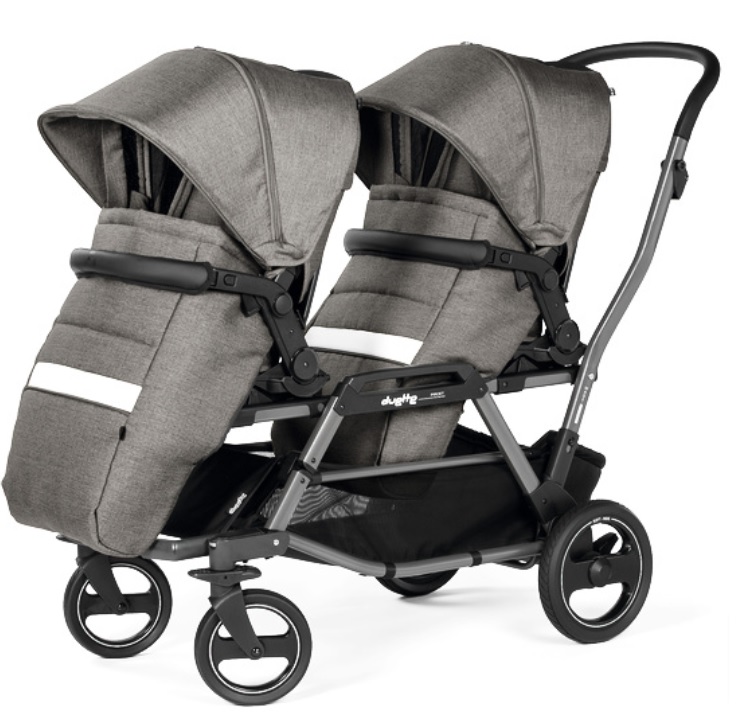 Peg Perego Duette Piroet Seggliolino Pop up City Grey PACK-000004-000000 Dvīņu pastaigu rati