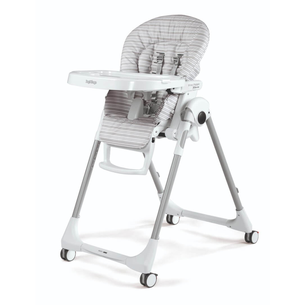 Peg Perego Prima Pappa Follow Me Linear Grey IH01000000RIG56 Barošanas krēsls 2in1