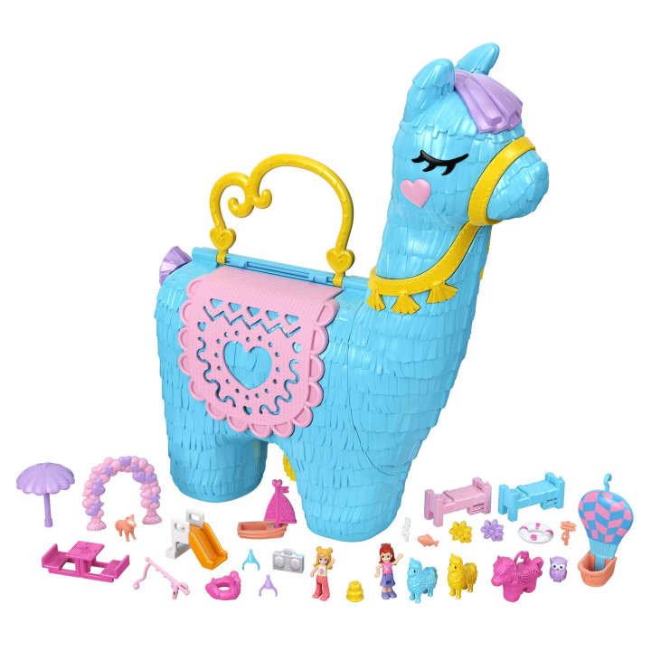 Polly Pocket Pajama Party Llama +25 surprises HHX74 Bērnu soma Lama