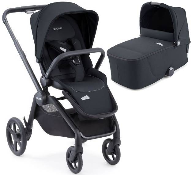 Recaro Celona Prime Mat Black Bērnu rati 2in1