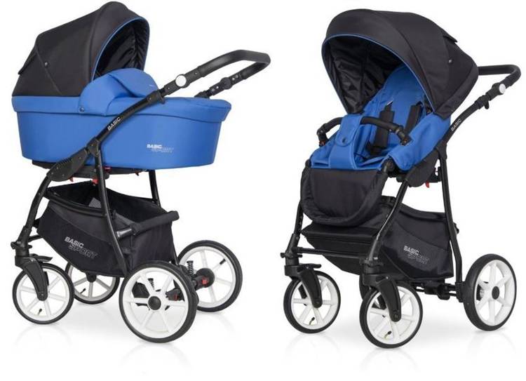 Riko Basic Sport Racing Blue Bērnu rati 2in1