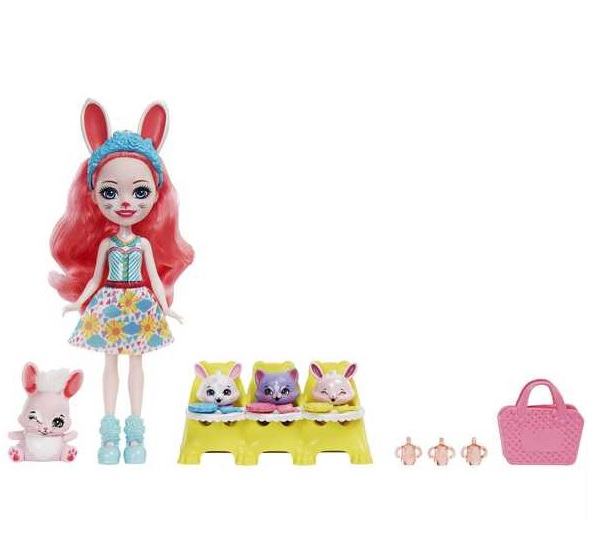 Royal Enchantimals Baby BFFs Reveal Wave 1 Bunny HLK85 Lelle ar dzīvniekiem