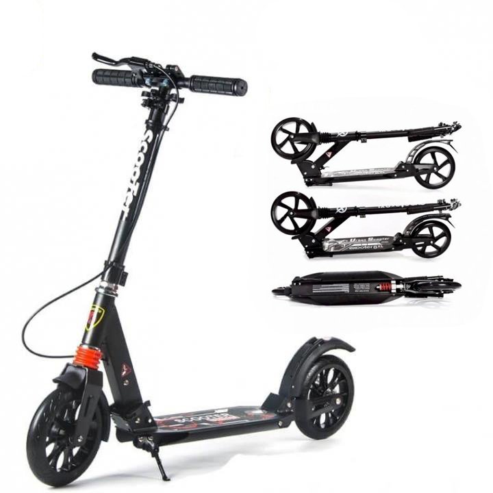 Skrejritenis ar bremzēm Scooter Urban Black