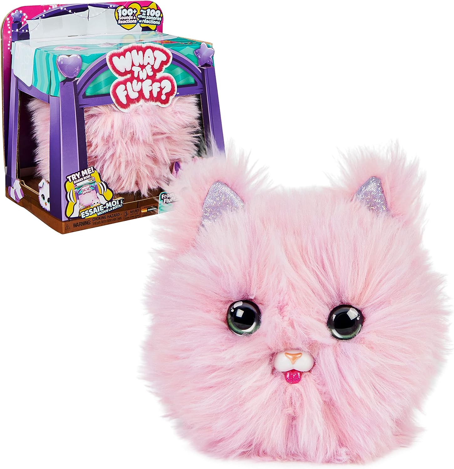 Spin Master WHAT THE FLUFF Purr n Fluff Pet Cat Interaktīvs kaķēns