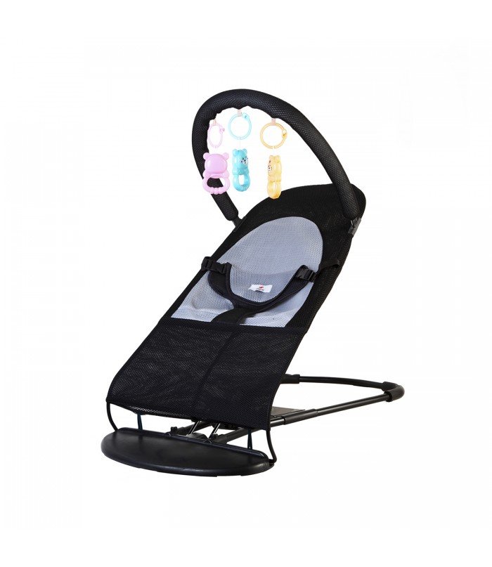 Šūpuļkrēsliņš TLC Baby Bouncer Soft black