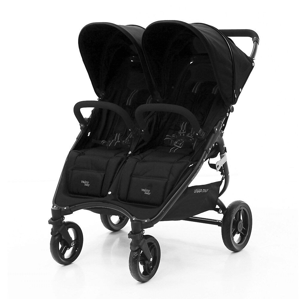 Valco Baby Snap Duo Coal Black Dvīņu rati