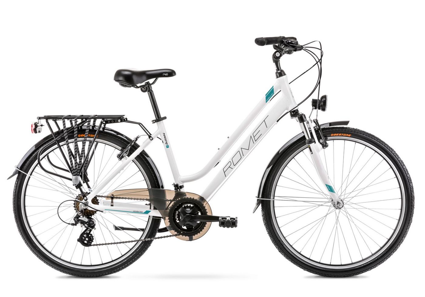 Velosipēds Romet Gazela 1 26 M White turquoise 2022