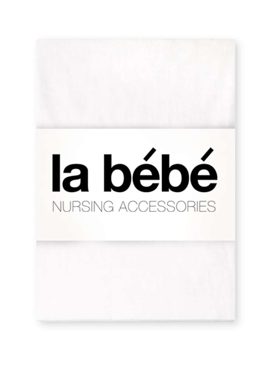 La Bebe™ Cotton Satin White Dabīgas satīna palags ar gumiju 60x120 cm